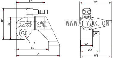 全自動液壓扭矩扳手示意圖